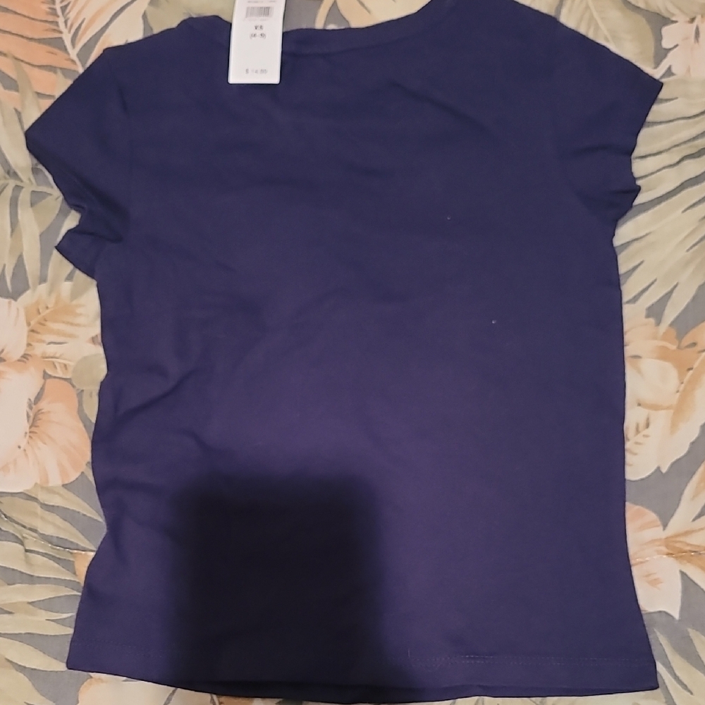 GAP Dark Blue Tee with Floral Butterfly - Picture 3 of 4